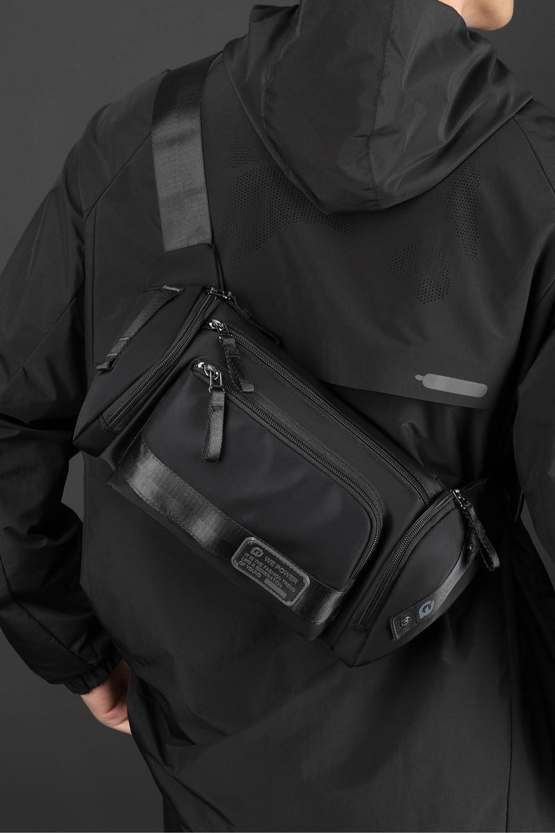 WEPOWER Multi-Purpose Durable Nylon Backpack - High-Density Water-Repellent Material, Smooth Zipper, Adjustable Shoulder Straps, Large Capacity Multi-Layer Storage, Ideal for Daily Commute, Travel, and School. Search Keywords: daily commute backpack, large capacity travel bag, water-resistant nylon bag, durable student backpack, multi-compartment backpack, adjustable strap backpack, outdoor leisure bag, laptop backpack, business travel bag, shopping casual backpack, multi-functional storage backpack, sturdy zipper backpack, tear-resistant fabric backpack, urban exploration backpack, short trip bag, commuter backpack, wear-resistant travel backpack, sports leisure bag, universal school work backpack, lightweight daypack. - Image 5