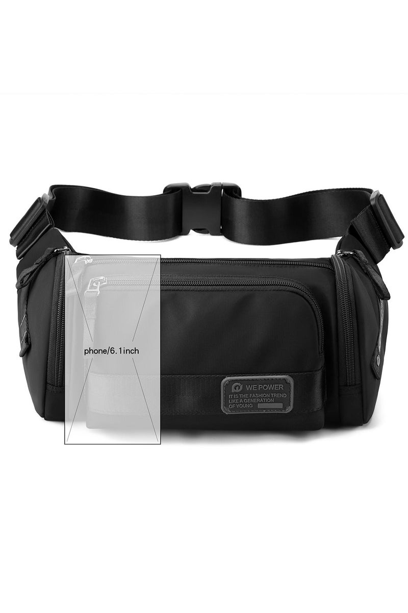 WEPOWER Multi-Purpose Durable Nylon Backpack - High-Density Water-Repellent Material, Smooth Zipper, Adjustable Shoulder Straps, Large Capacity Multi-Layer Storage, Ideal for Daily Commute, Travel, and School. Search Keywords: daily commute backpack, large capacity travel bag, water-resistant nylon bag, durable student backpack, multi-compartment backpack, adjustable strap backpack, outdoor leisure bag, laptop backpack, business travel bag, shopping casual backpack, multi-functional storage backpack, sturdy zipper backpack, tear-resistant fabric backpack, urban exploration backpack, short trip bag, commuter backpack, wear-resistant travel backpack, sports leisure bag, universal school work backpack, lightweight daypack. - Image 2