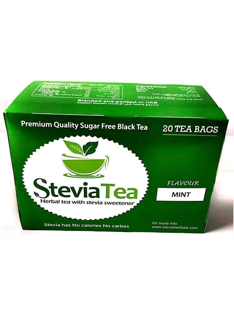 Stevia Tea ستيفيا عشبية بنكهة شاي ستيفيا بالنعناع - 20 قطعة - Image 1