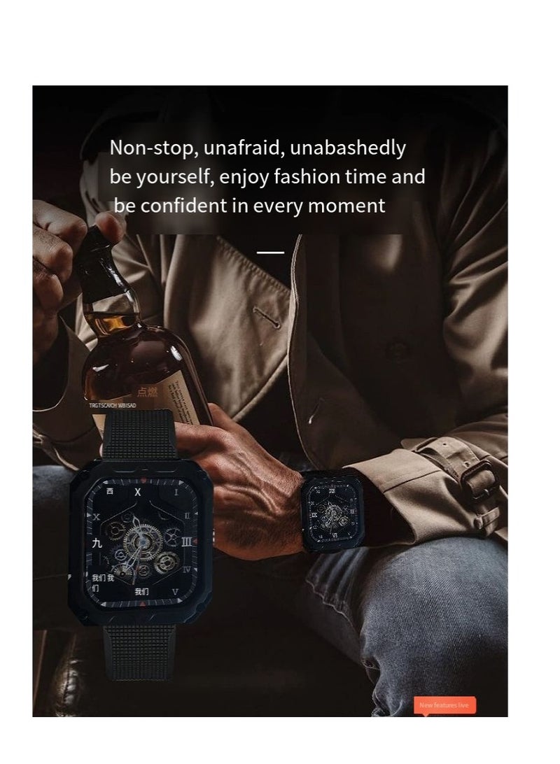 AROAQ K55 Pro Smart Watch, Brown Multifunctional Sports Watch, Ip68 Waterproof Health Watch, Bluetooth Calling Smartwatches For Men And Women - Image 4