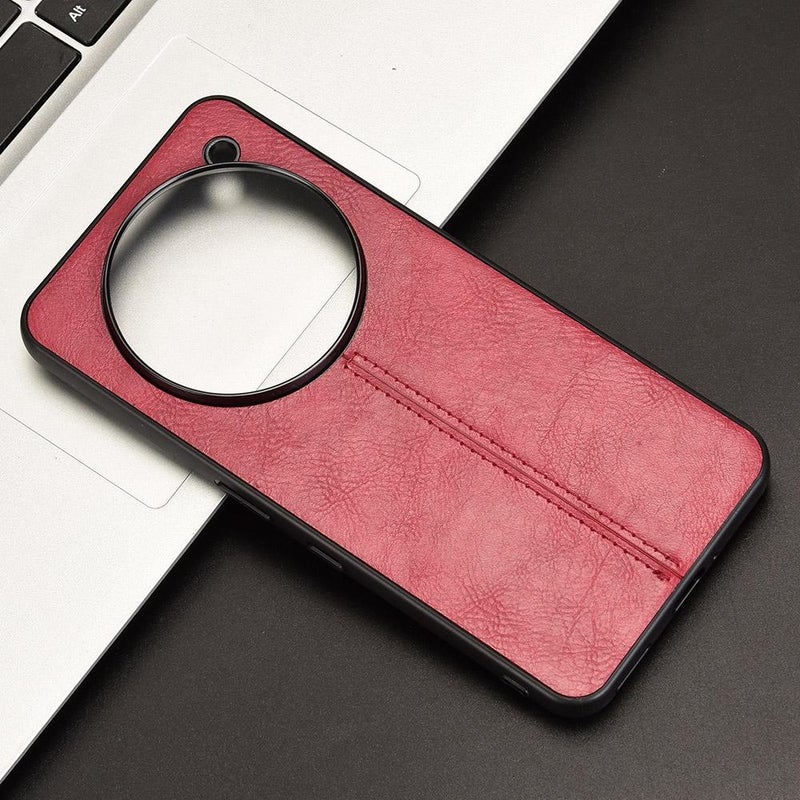 HuHa Case Cover For Nothing Phone 3a Pro Cow Pattern Sewing Card Bag Phone Case(Red) - Image 2