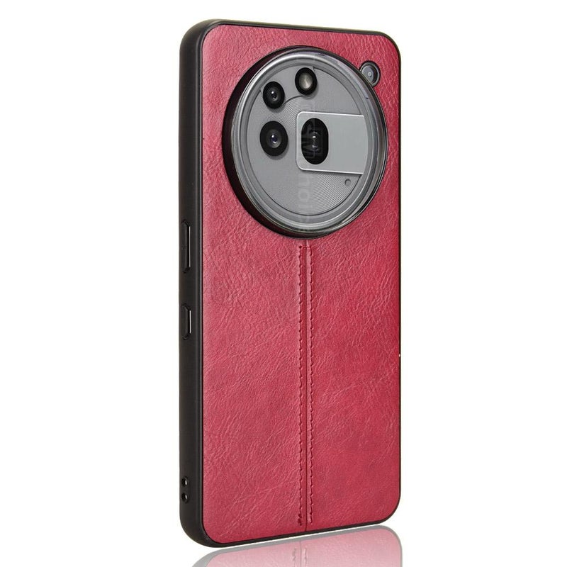 HuHa Case Cover For Nothing Phone 3a Pro Cow Pattern Sewing Card Bag Phone Case(Red) - Image 4