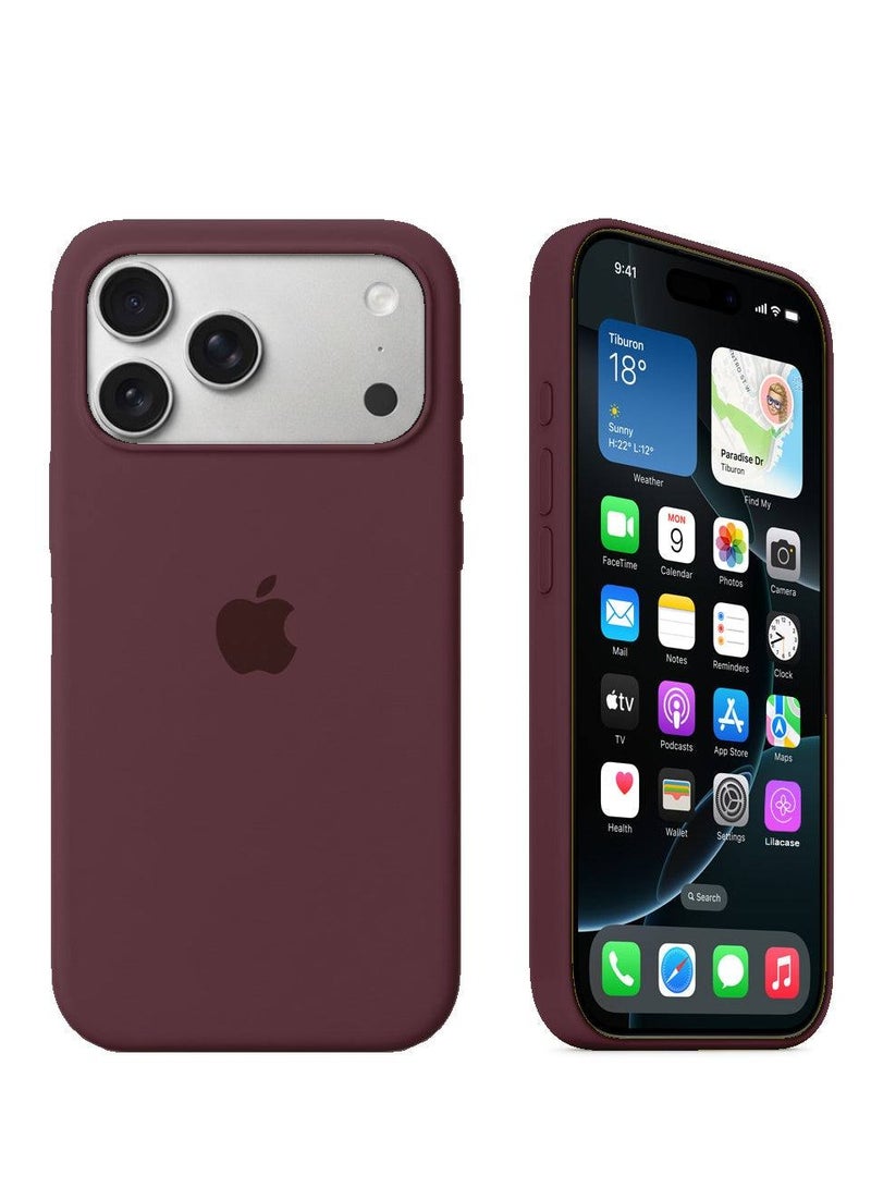 iPhone 17 Pro Max Case Liquid Silicone Soft Microfiber Lining Cover For iPhone 17 Pro Max Shockproof Protective Case For iPhone 17 Pro Max 6.9'' - Image 1