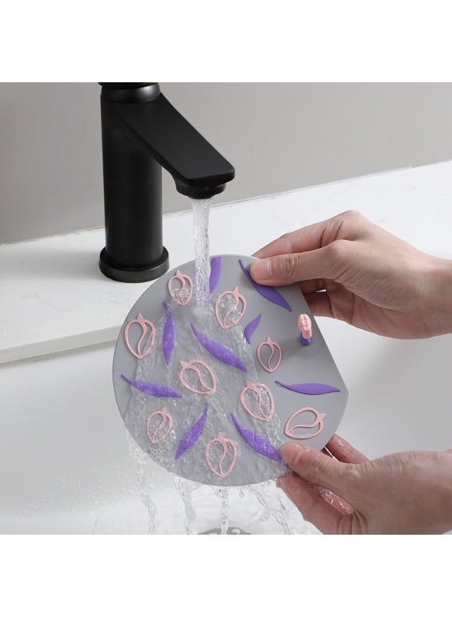 NeeMee 3-Pack 15cm Silicone Bathroom Drain Odor Stopper Mat - Image 3