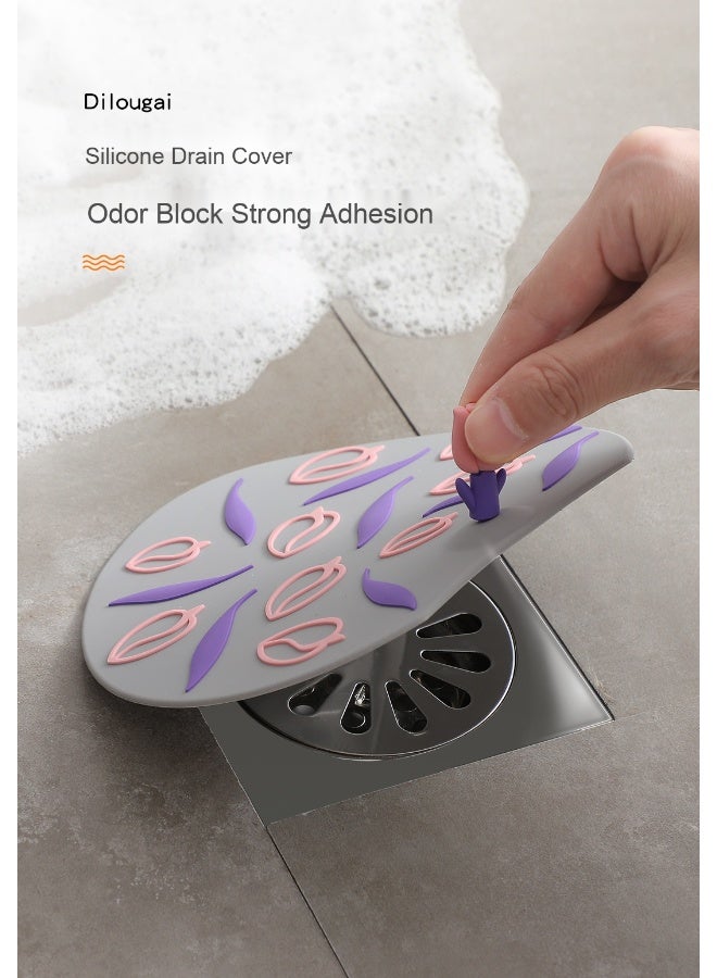 NeeMee 3-Pack 15cm Silicone Bathroom Drain Odor Stopper Mat - Image 5