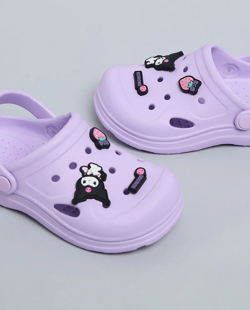 أر أند بي Kuromi Charm Detail Slingback Clogs