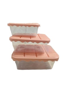 Spaceshoop 3 Pcs - Food Storage Boxes (Chocolate Shape)  - Image 1
