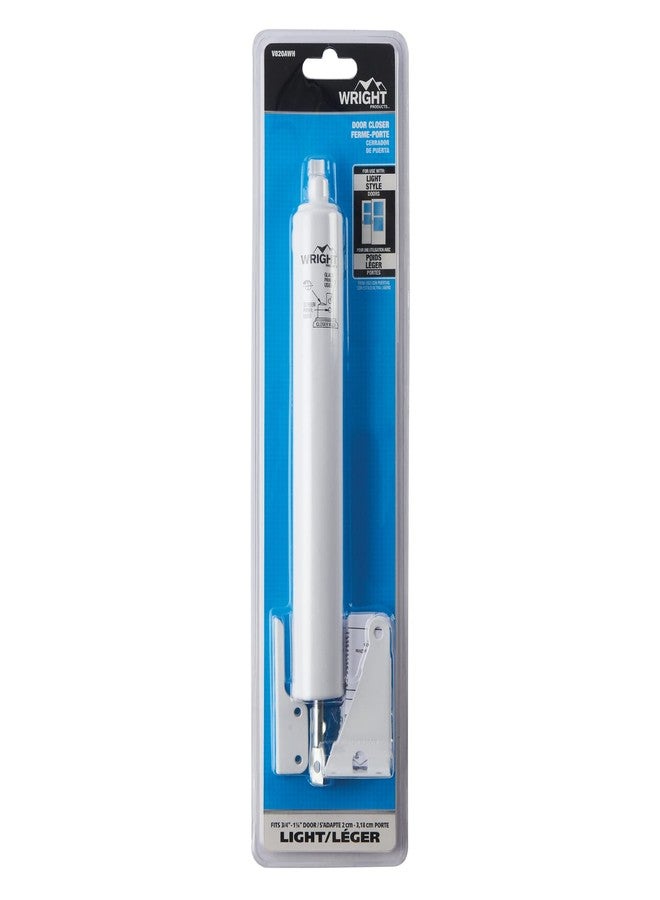 Wright Products V820AWH Light Duty Pneumatic Screen and Storm Door Closer, White - Image 2