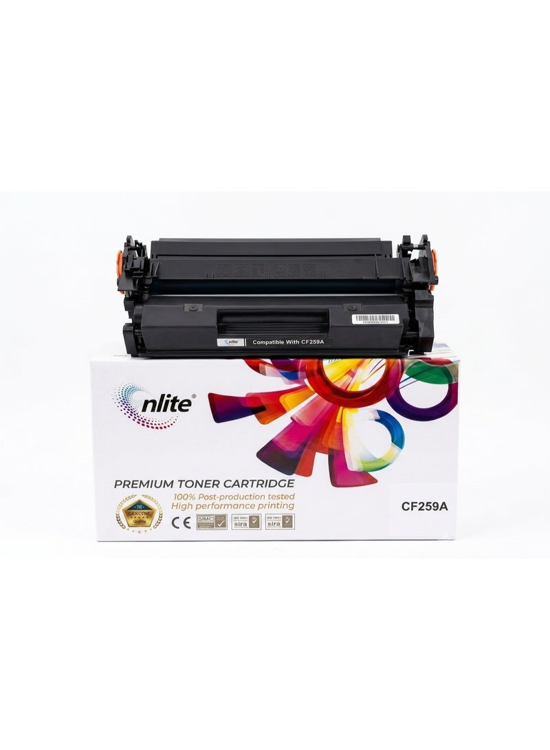 إنلايت Enlite خرطوشة حبر ليزر ممتازة 59A)  CF259) (تحتوي على شريحة) للاستخدام مع: سلسلة HP LaserJet Pro M404 / MFP M428 - Image 1
