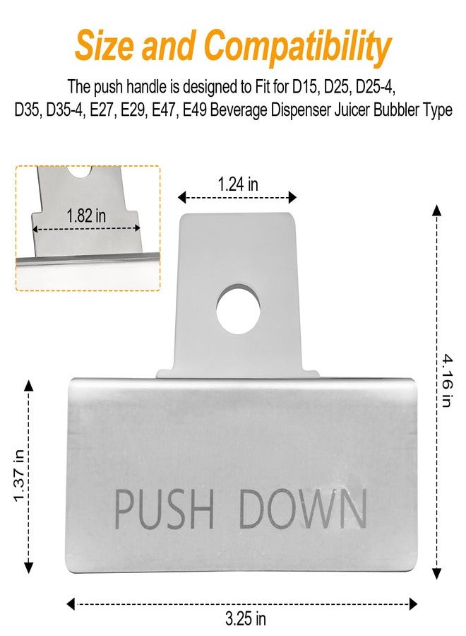IFERLA 2484 Dispenser Valve Handle, Crathco Beverage Dispenser Parts, Replacements for Grindmaster Cecilware Crathco Cs Series Cold Beverage Dispensers, Crathco Parts Handle - (Hand Activated) - Image 3