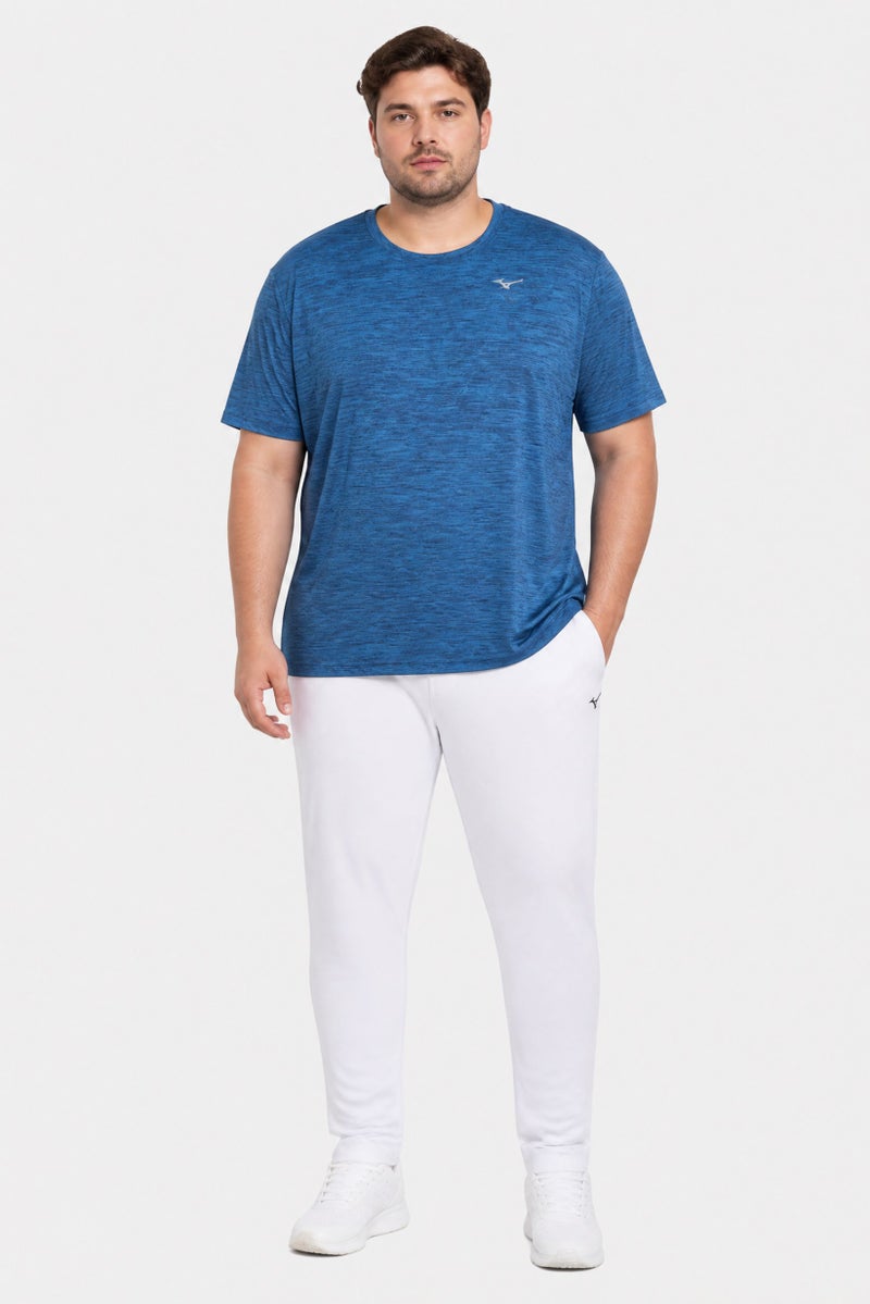 Mizuno Men Sportswear Fit Short Sleeve Running T-Shirt, Blue - Image 2