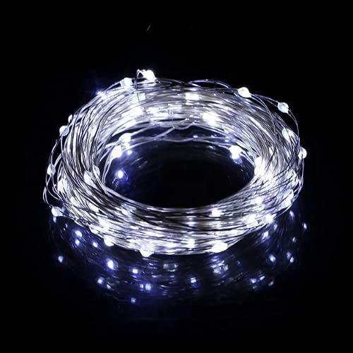 Lexton Lexton Decorative Party Light Copper String Light String LED Light 10 M with Adapter for Indoor Outdoor Decorations White  - Image 1