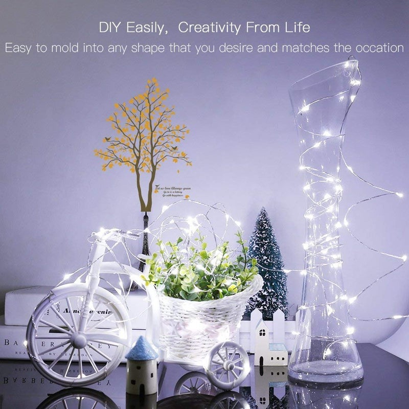 Lexton Lexton Decorative Party Light Copper String Light String LED Light 10 M with Adapter for Indoor Outdoor Decorations White  - Image 3