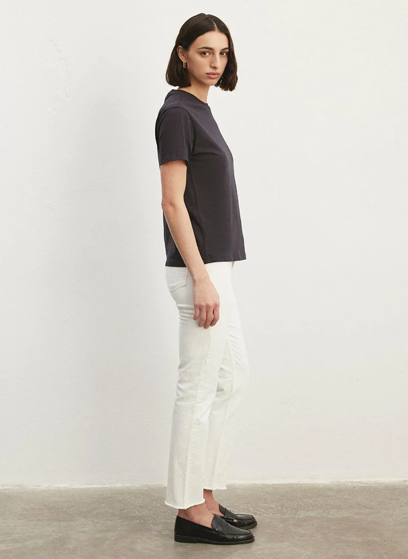 MAVI Crew Neck Grey Basic T-Shirt
