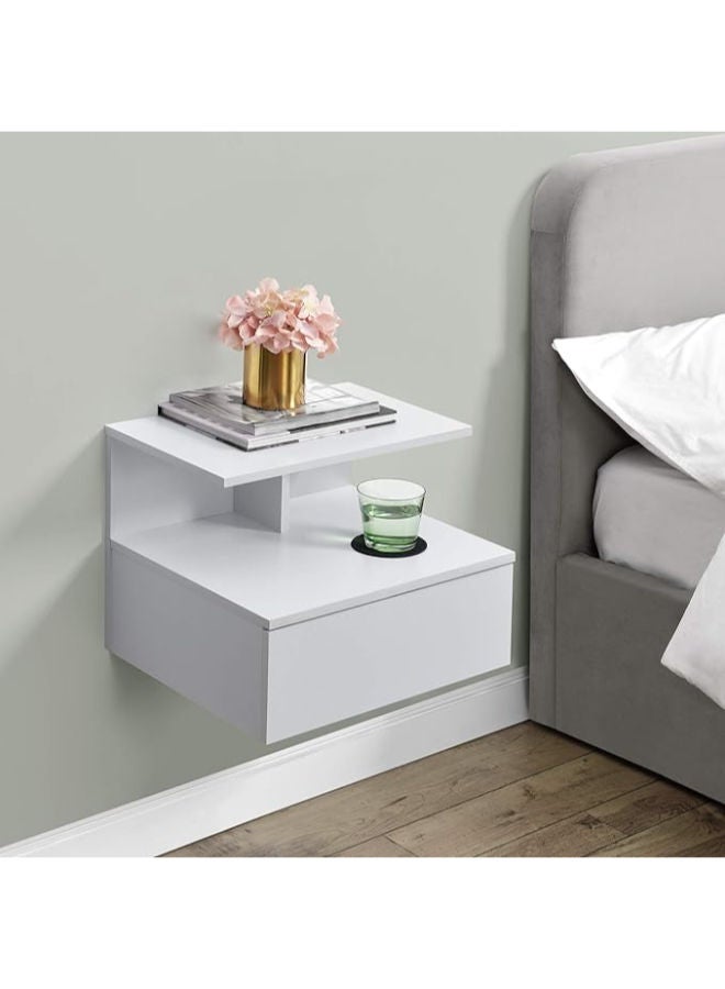 ماركيرو جروب طاولة جانبية خشبية أنيقة مع درج تخزين – تصميم أنيق وعملي. - Image 1