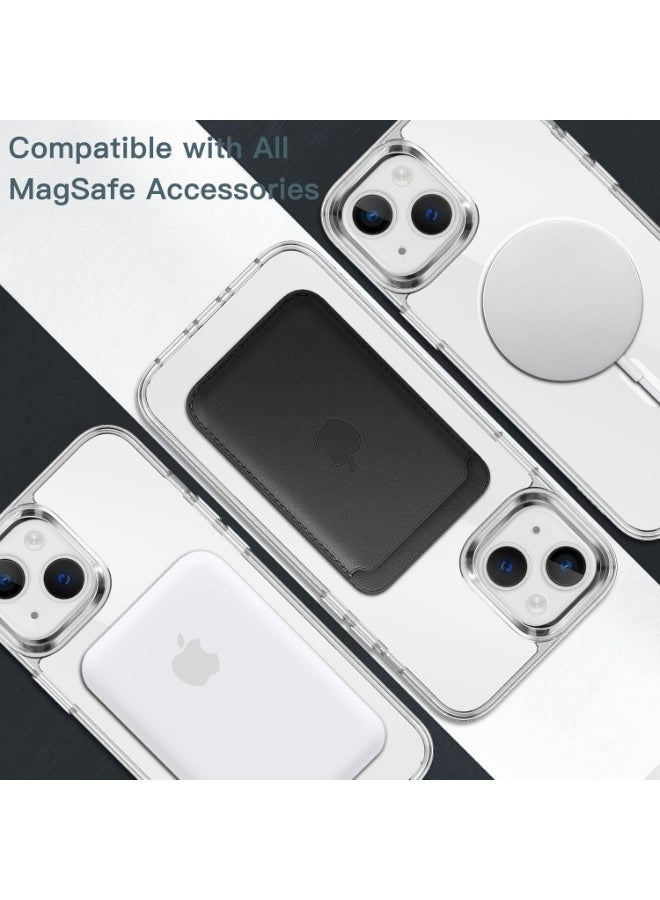 UMIXPRO Magnetic Clear Case for iPhone 14 Plus 6.7-inch, MagSafe Compatible Shockproof Bumper Cover - Image 3