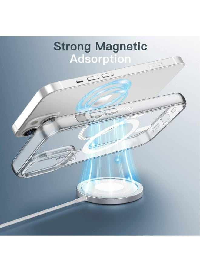 UMIXPRO Magnetic Clear Case for iPhone 14 Plus 6.7-inch, MagSafe Compatible Shockproof Bumper Cover - Image 5