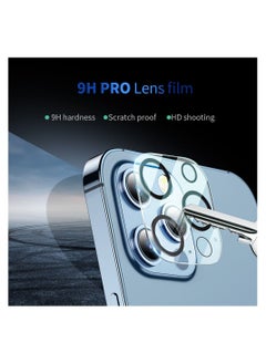 تي اي تي جراب هاتف Apple Iphone 13 Pro Max، جراب هاتف شفاف، زجاج مقوى بحد أقصى، واقي عدسة الكاميرا، حلقة مغناطيسية، مقاوم للصدمات، مضاد للخدش، All in One (Iphone 13 Pro Max)  - Image 3