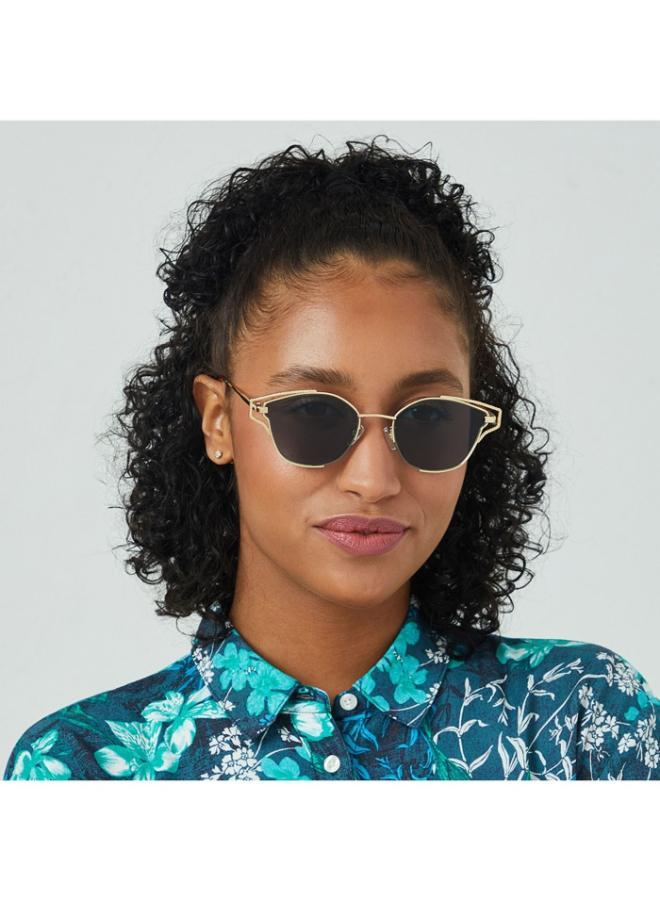 بلاك أوت نظارة شمسية نسائية ذهبية من هيباتيا - Image 4