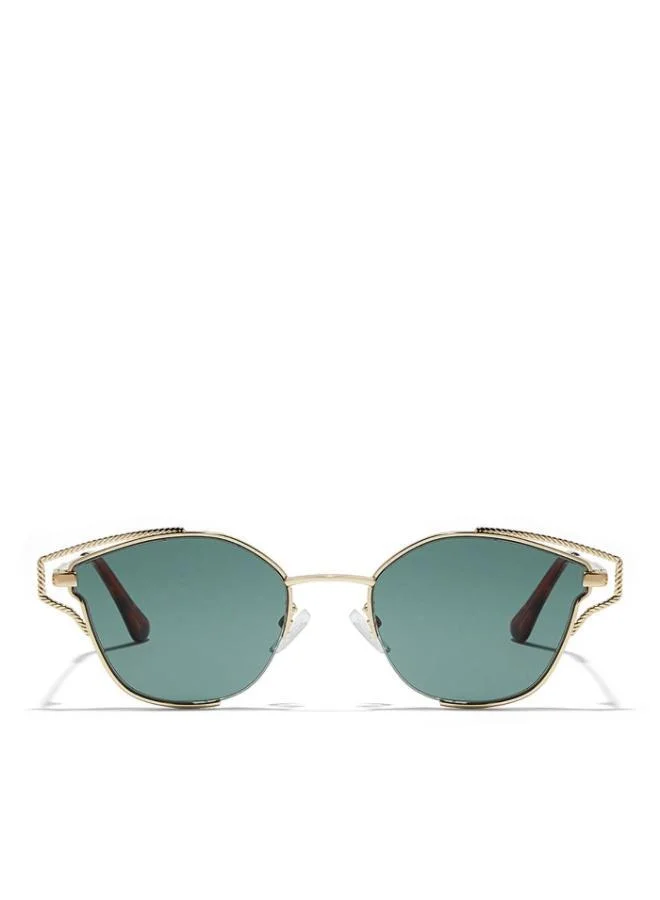Blackout HYPATIA Women Gold Sunglasses - Frame Material: Metal- Frame Color: Gold-Lens Color: Green  - Full Rim