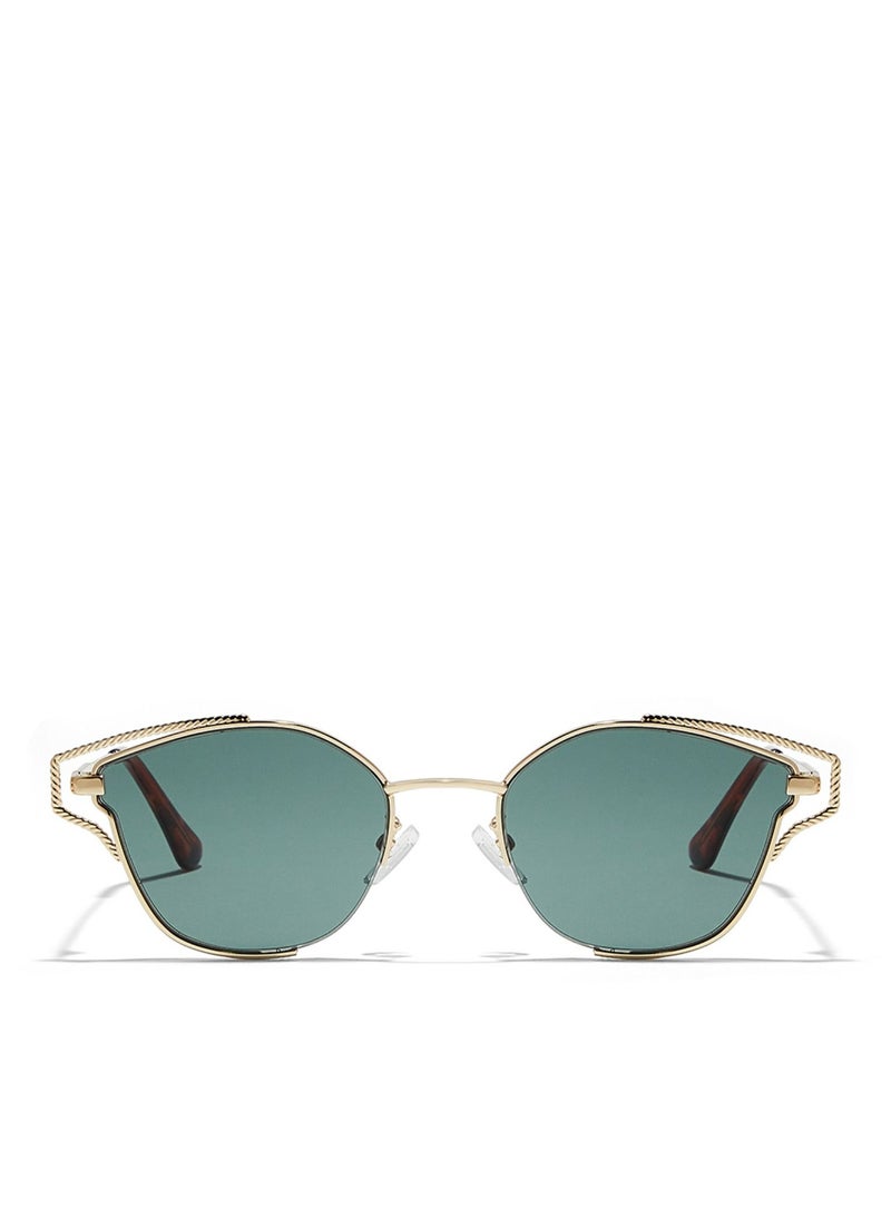 Blackout HYPATIA Women Gold Sunglasses - Frame Material: Metal- Frame Color: Gold-Lens Color: Green  - Full Rim  - Image 1