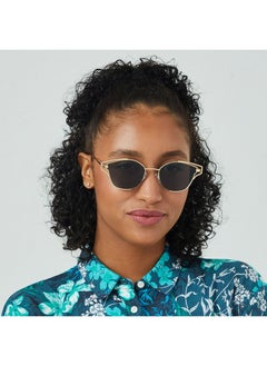Blackout HYPATIA Women Gold Sunglasses - Frame Material: Metal- Frame Color: Gold-Lens Color: Green  - Full Rim  - Image 4