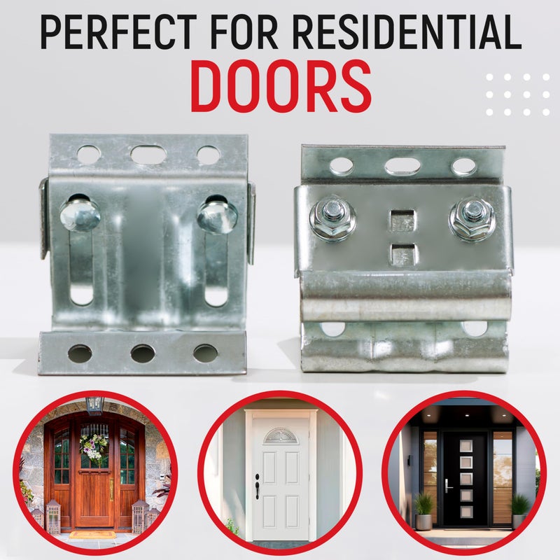 Granatan Garage Door Adjustable Top Bracket (2 Pack), Galvanized Steel Replace Bracket, Garage Door Parts - Image 4