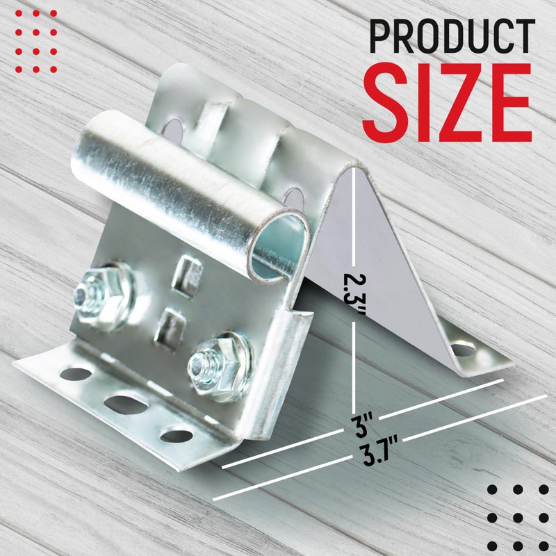 Granatan Garage Door Adjustable Top Bracket (2 Pack), Galvanized Steel Replace Bracket, Garage Door Parts - Image 2