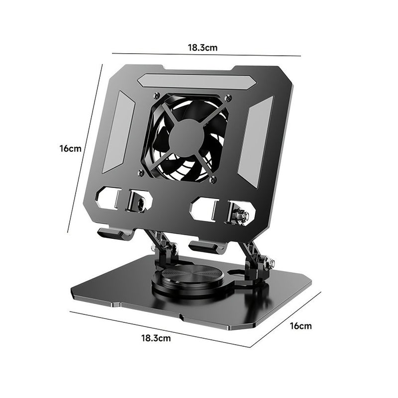 Silvery Adjustable Metal Laptop Stand for 10-15.6 Inch Cooling No Shake - Image 2