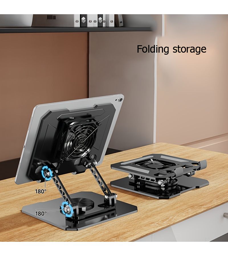 Silvery Adjustable Metal Laptop Stand for 10-15.6 Inch Cooling No Shake - Image 5