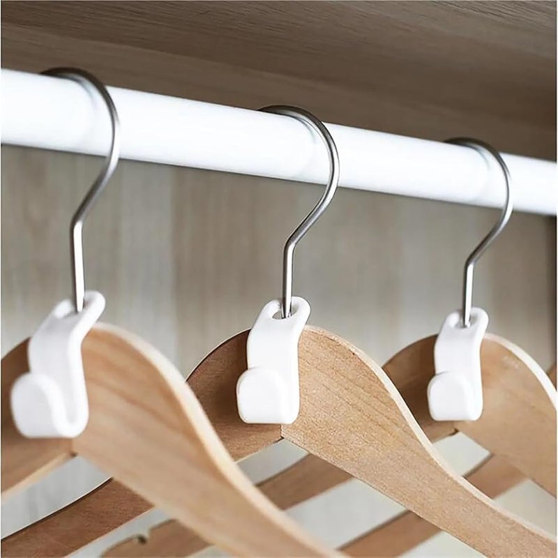 200 Pcs Mini Hanger Connector Hooks For Wardrobe Space Saving Closet Organizer - Image 3