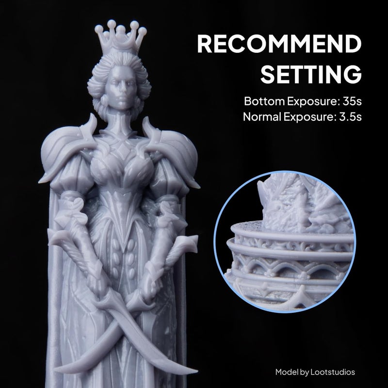 ELEGOO Water Washable 3D Printer Rapid Resin 1000g US-EL-3D-075 - Image 5