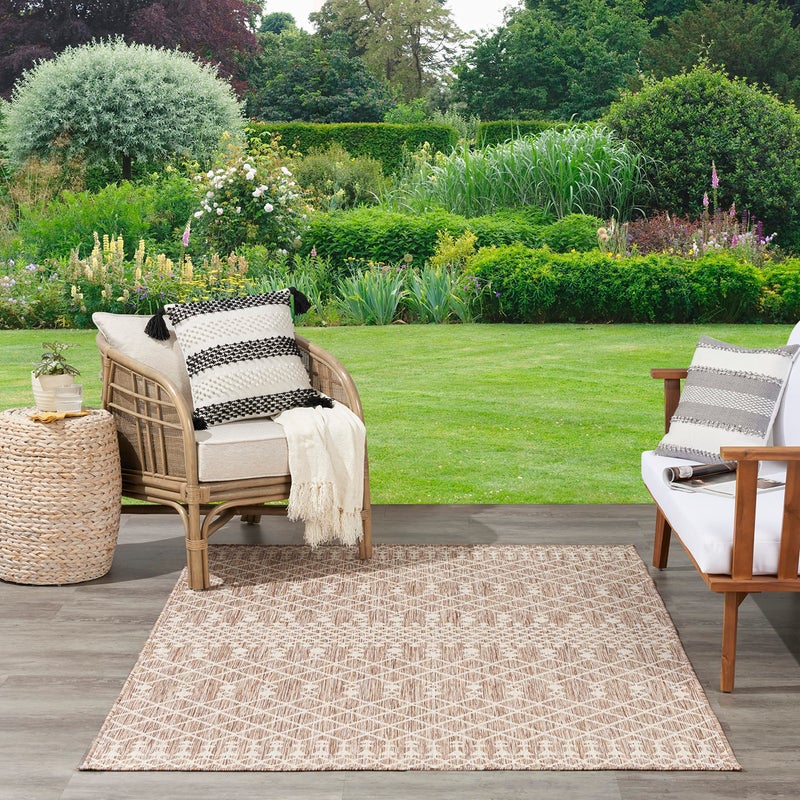 Nourison Home Positano Beige 4' x 6' Area Rug - Easy Clean, Non Shedding, Bed Room, Living Room, Dining Room, Kitchen (4' x 6') - Image 3
