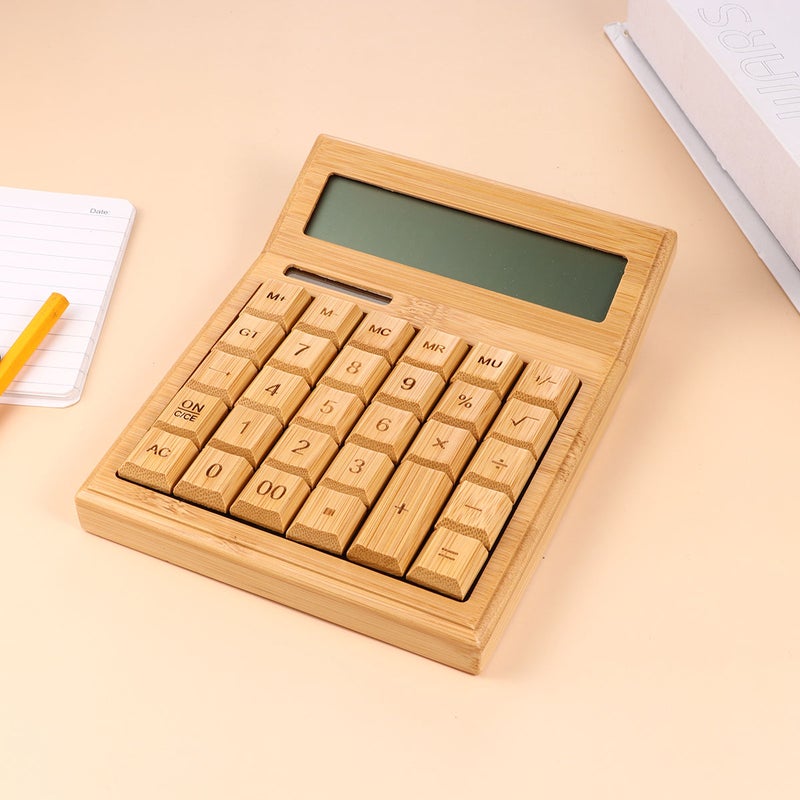 Retro 29-Key Calculator Calculating Tools Portable Solar Learning Accessories for Office (Obtuse Angle Pattern) - Image 5