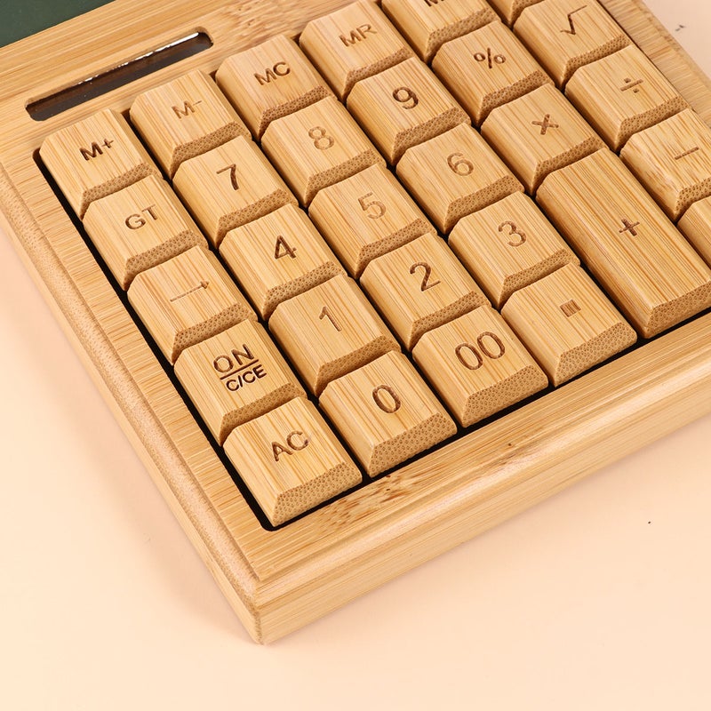 Retro 29-Key Calculator Calculating Tools Portable Solar Learning Accessories for Office (Obtuse Angle Pattern) - Image 4