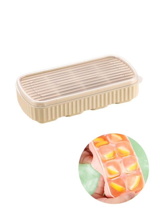 wowofa 8 Grid Ice Cube Mold Square Tray Food Grade Silicone Soft Bottom DIY Ice Blocks Maker Box Model Reusable Tool Pub Wine Summer
