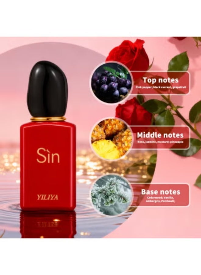 مجموعة هدايا العطور للنساء أو دو بارفان (3 × 30 مل) مجموعة هدايا العطور الفاخرة، تتضمن 3 عطور تدوم طويلاً برائحة الأزهار المنعشة والفواكه - Image 3