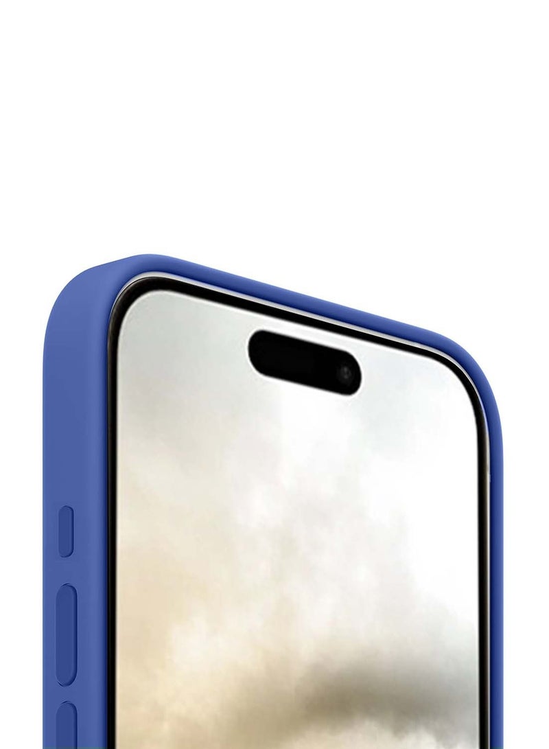Wtech Apple iPhone 16 Plus 2024 Premium Soft Liquid Silicone Case Cover - Blue - Image 4