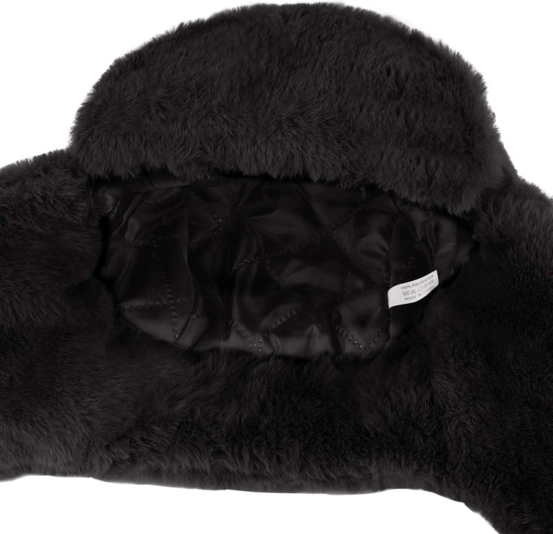 PURFUN Adults Winter Cozy Plush Ushanka Russian Hat Windproof Full Hood Earflap Hat Warm Cold Proof Ski Hunting Cycling Trapper Hats - Image 5