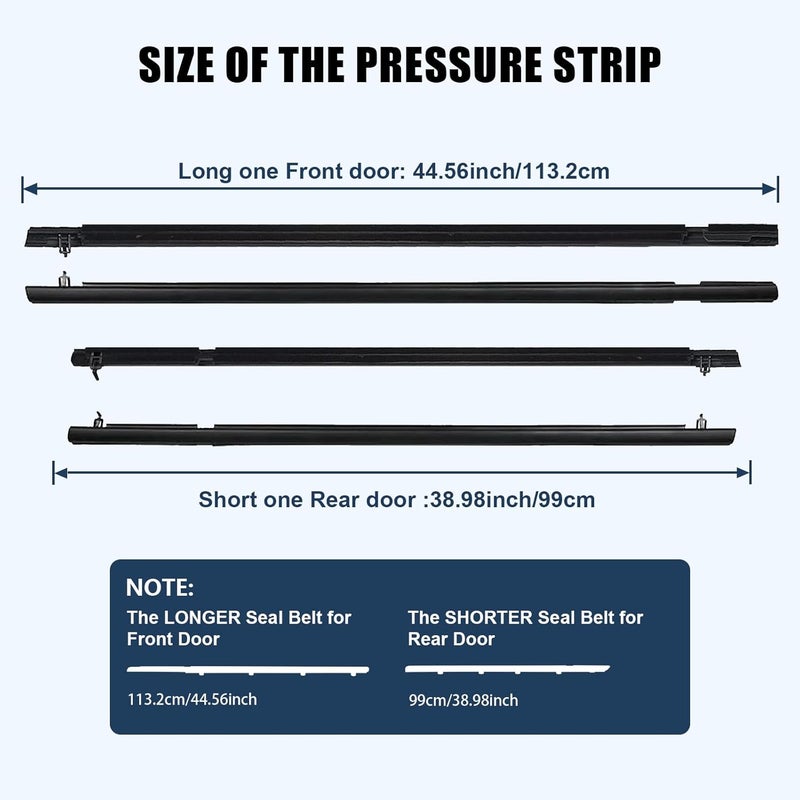 ItranMc Car Window Weather Stripping Molding Trim Belt for Honda Civic 2006-2011 4-Door Sedan - Image 5