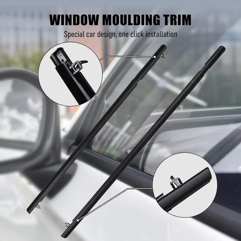 ItranMc Car Window Weather Stripping Molding Trim Belt for Honda Civic 2006-2011 4-Door Sedan - Image 3