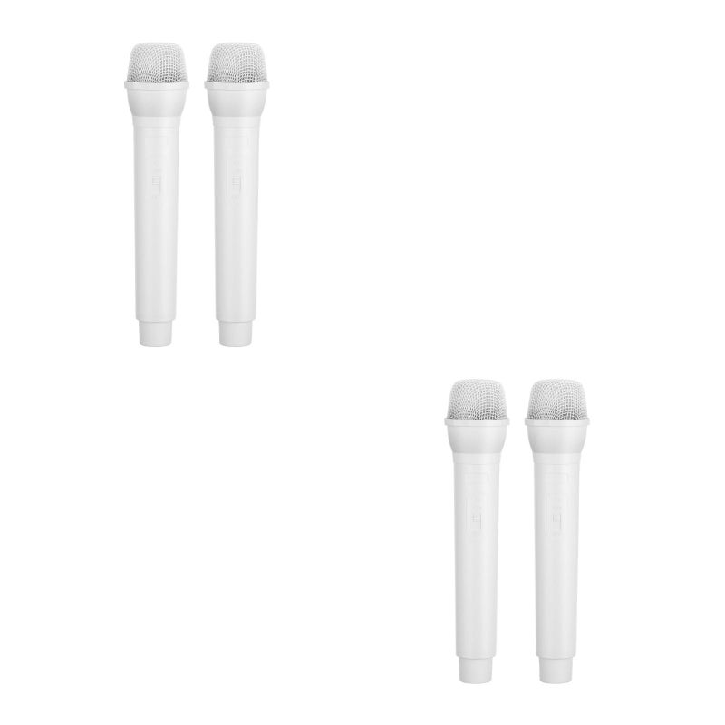 4 pcs Artificial Microphone Props False Handheld Microphone Prop Pretend Play Microphone - Image 2