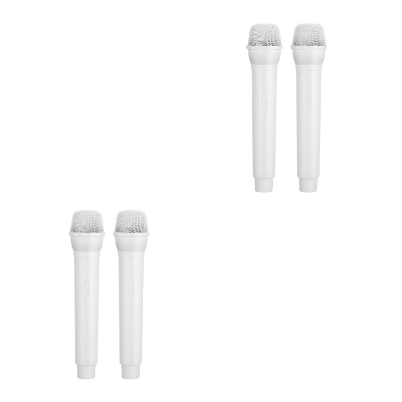 4 pcs Artificial Microphone Props False Handheld Microphone Prop Pretend Play Microphone - Image 1