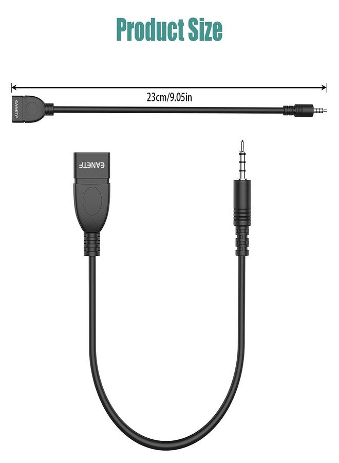 Eanetf USB to Aux Audio Adapter, 2PCS 3.5mm Male to USB Female for Playing Music with U-Disk in Your Car,orked only When Your CAR 3.5mm AUX Port Must has Audio decoding Function- No Power Supply - Image 4
