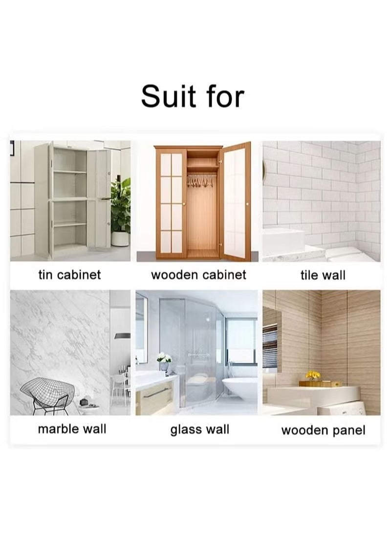 MIXDE 12 Piece Punch Free Shelf Support Peg, Self Adhesive Shelves Clips for Kitchen Cabinet Book Shelves-Strong Partition Holders Pin for Closet Brackets Clapboard Layer-Load Bearing 10 Pounds - Image 5