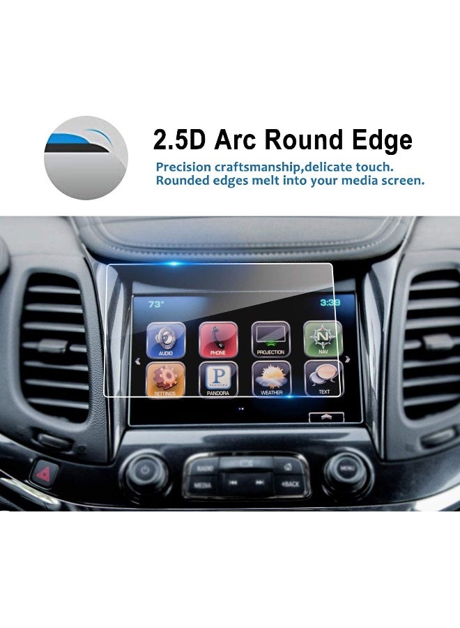 LFOTPP 9H Tempered Glass Center Touch Screen Protector for Chevrolet Impala 8in MyLink 2014-2018 Car Navigation - Image 5