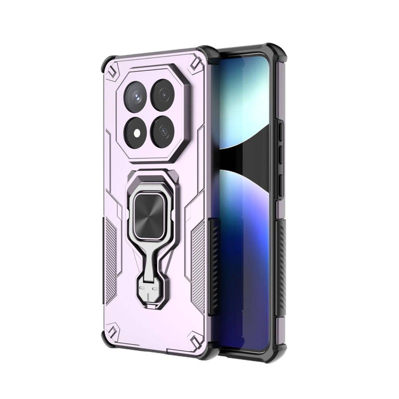 MS غطاء واقي، بنفسجي TPU+PC، مقاوم للصدمات لـ Redmi Note 15 من مادة TPU باللون الأحمر باللون البنفسجي - Image 1