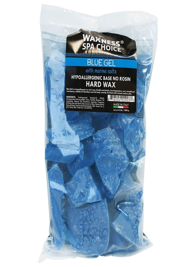 Waxness Spa Choice No Rosin Blue Gel Hard Wax Beads with Marine Salts 2.2 lb / 1 kg - Image 2
