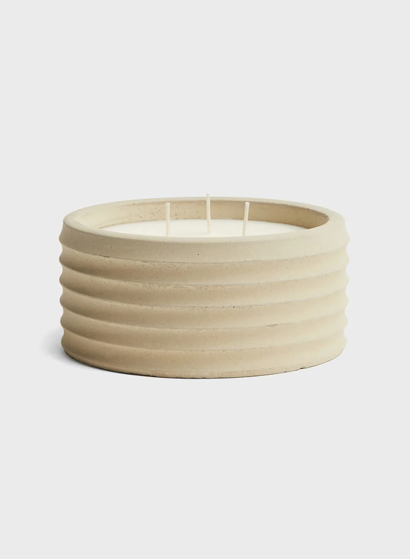 H&M Scented Candle In A Concrete Holder