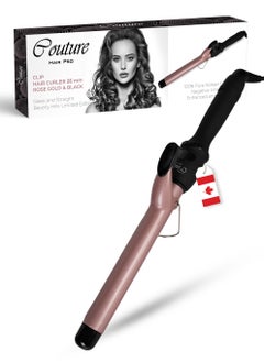 Couture Hair Pro Ceramic Hair Curler 25 Mm -Fast Heatup, Premium Salon Quality - Long Lasting And Well Defined Curls  - Image 1